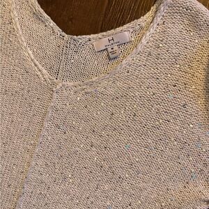 Halston Silver Sequin Top